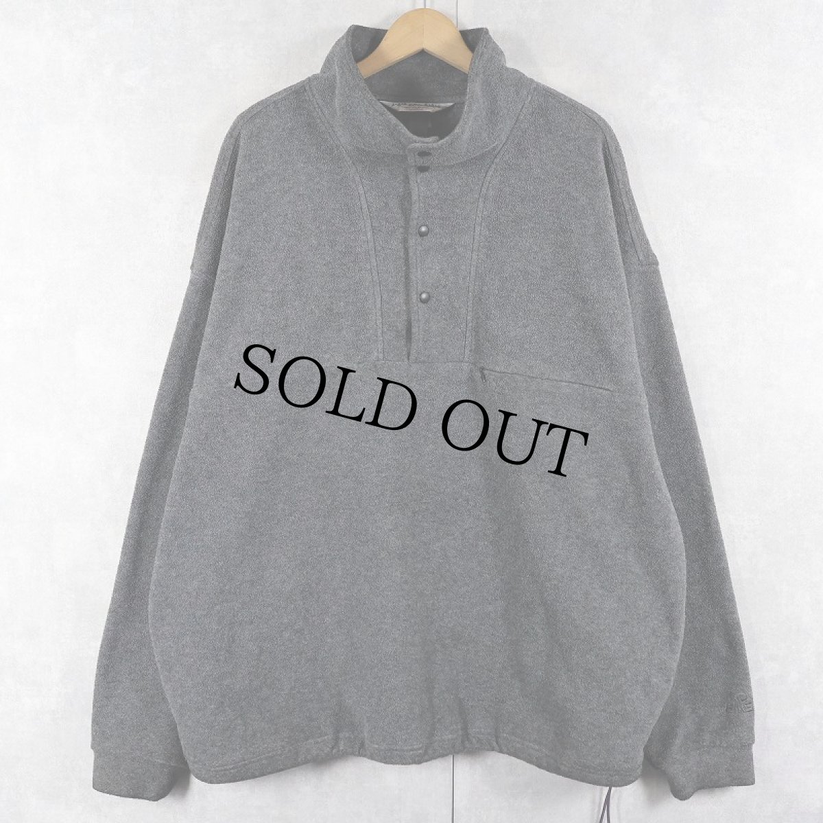 画像1: 90's EMS ハーフスナップ フリースジャケット XL (1)