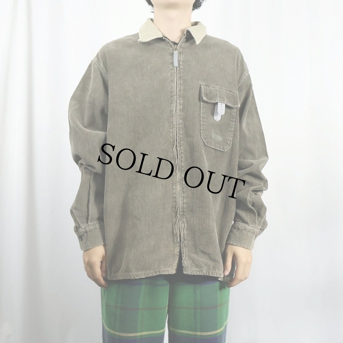 画像3: 90's〜 G-STAR 切り替えデザイン コーデュロイジップシャツ L (3)