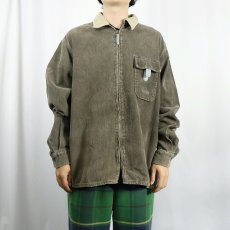 画像3: 90's〜 G-STAR 切り替えデザイン コーデュロイジップシャツ L (3)