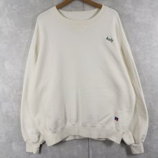 画像1: 90's L.L.Bean by RUSSELL ATHLETIC USA製 "ANDY" 前V 刺繍スウェット L (1)