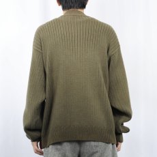 画像3: 80〜90's BANANA REPUBLIC モックネック コットンニットセーター L (3)
