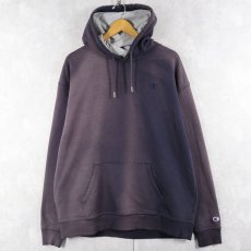画像1: Champion ロゴ刺繍 フェードスウェットフーディー XL (1)
