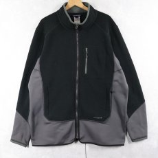 画像1: 2014AW Patagonia ハイブリッドフリースジップジャケット BLACK XL (1)