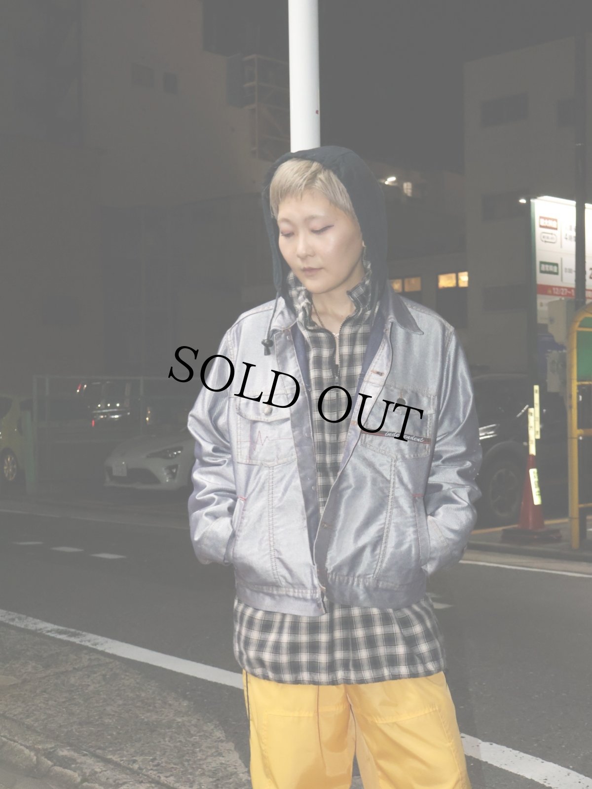 画像1: IDPDT シャイニーデニムジャケット M (1)