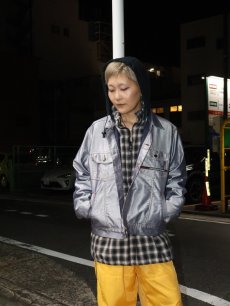 画像1: IDPDT シャイニーデニムジャケット M (1)