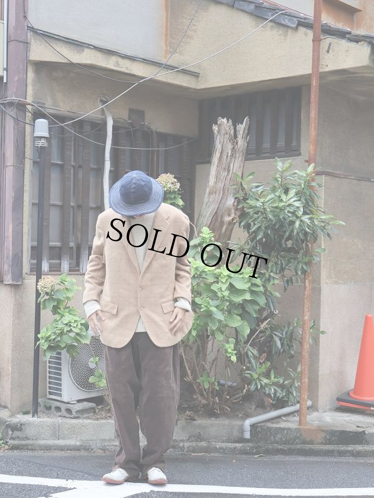 画像2: 90's POLO Ralph Lauren ITALY製 格子柄 キャメルテーラードジャケット SIZE46R (2)