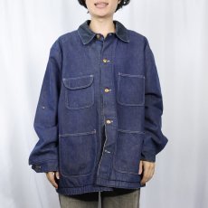画像2: 70's Wrangler ブランケットライナー デニムカバーオール (2)