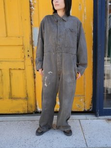 画像1: 50's Canadian MILITARY コットンツイル メカニックオールインワン (1)