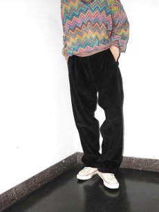 画像1: PERRY ELLIS 2タック 太畝コーデュロイパンツ BLACK W35 (1)