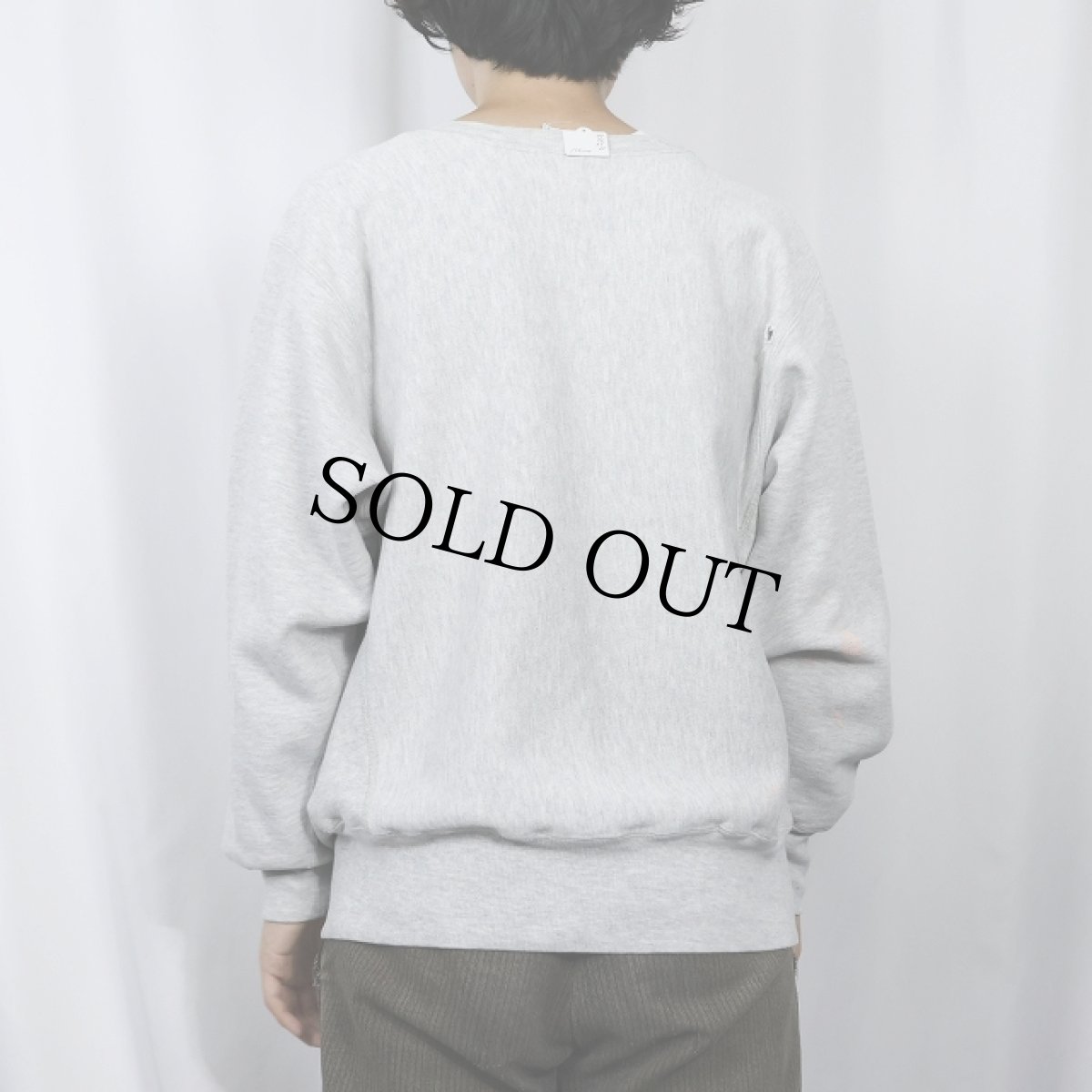 画像3: 90's Champion REVERSE WEAVE USA製 "WILBRAHAM MONSON" プリントスウェット L (3)