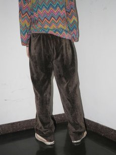 画像2: BACHRACH CANADA製 ヘリンボーン柄 2タック ベロアスラックス W35 (2)