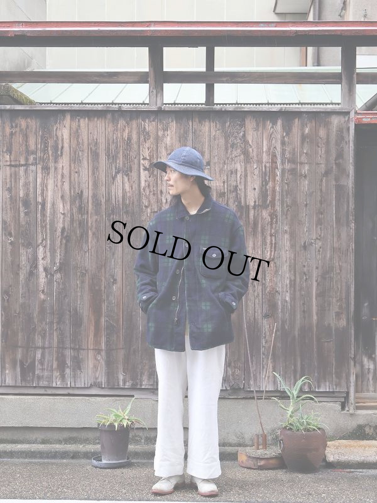 画像2: 90's POLO Ralph Lauren USA製 ブラックウォッチチェック柄 フリースジャケット L (2)