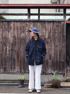画像2: 90's POLO Ralph Lauren USA製 ブラックウォッチチェック柄 フリースジャケット L (2)