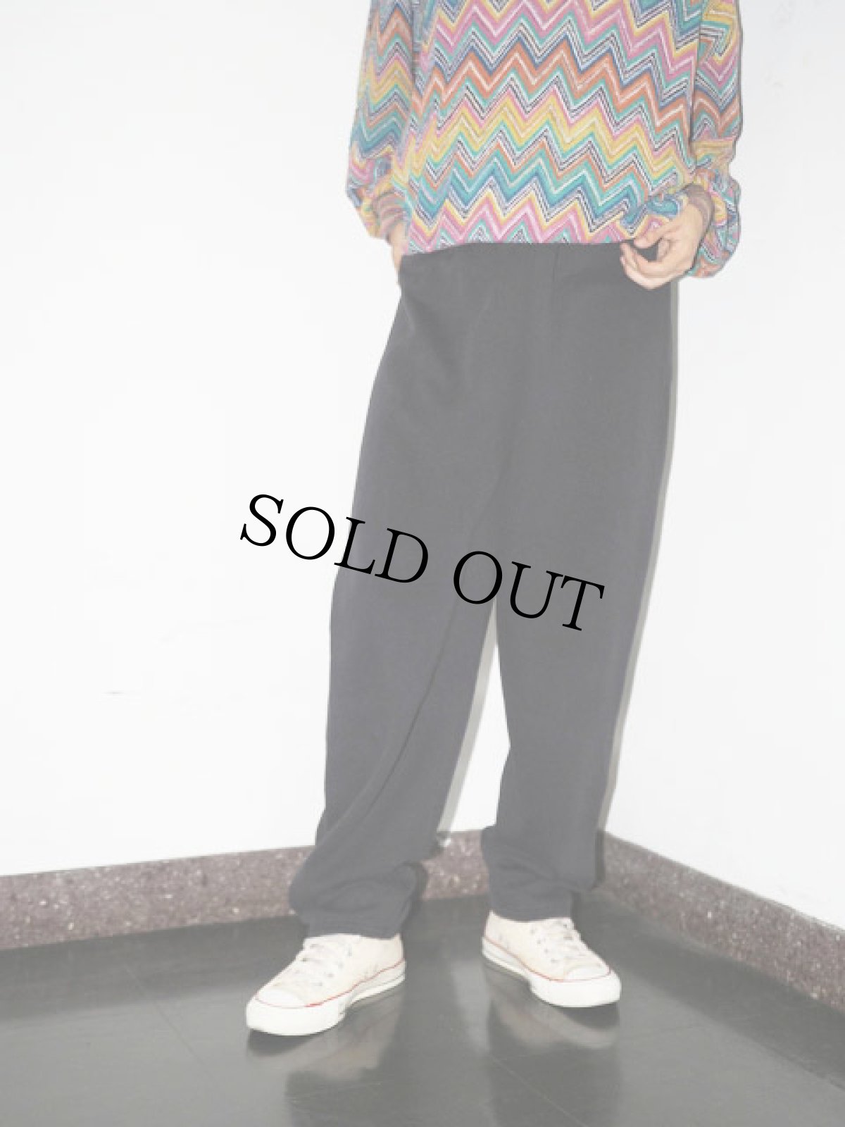 画像1: 90's TULTEX USA製 スウェットパンツ BLACK L (1)