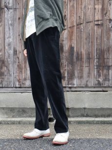 画像2: LAUREN JEANS CO. RALPH LAUREN ベルベットトラウザーズ BLACK W32 (2)