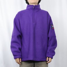 画像2: 90's GAP "ALPINE SERIES" ワッペン付き ハーフジップフリースジャケット M (2)