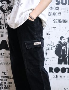 画像4: TO THE LIMIT 太畝コーデュロイカーゴパンツ BLACK S (4)