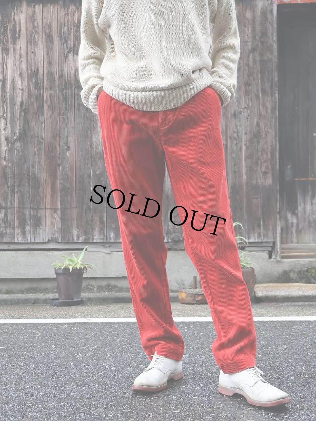 画像1: POLO Ralph Lauren 太畝 コーデュロイパンツ W33 (1)