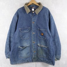 画像1: 80's BIG BEN USA製 ブランケットライナー デニムカバーオール SIZE52 (1)