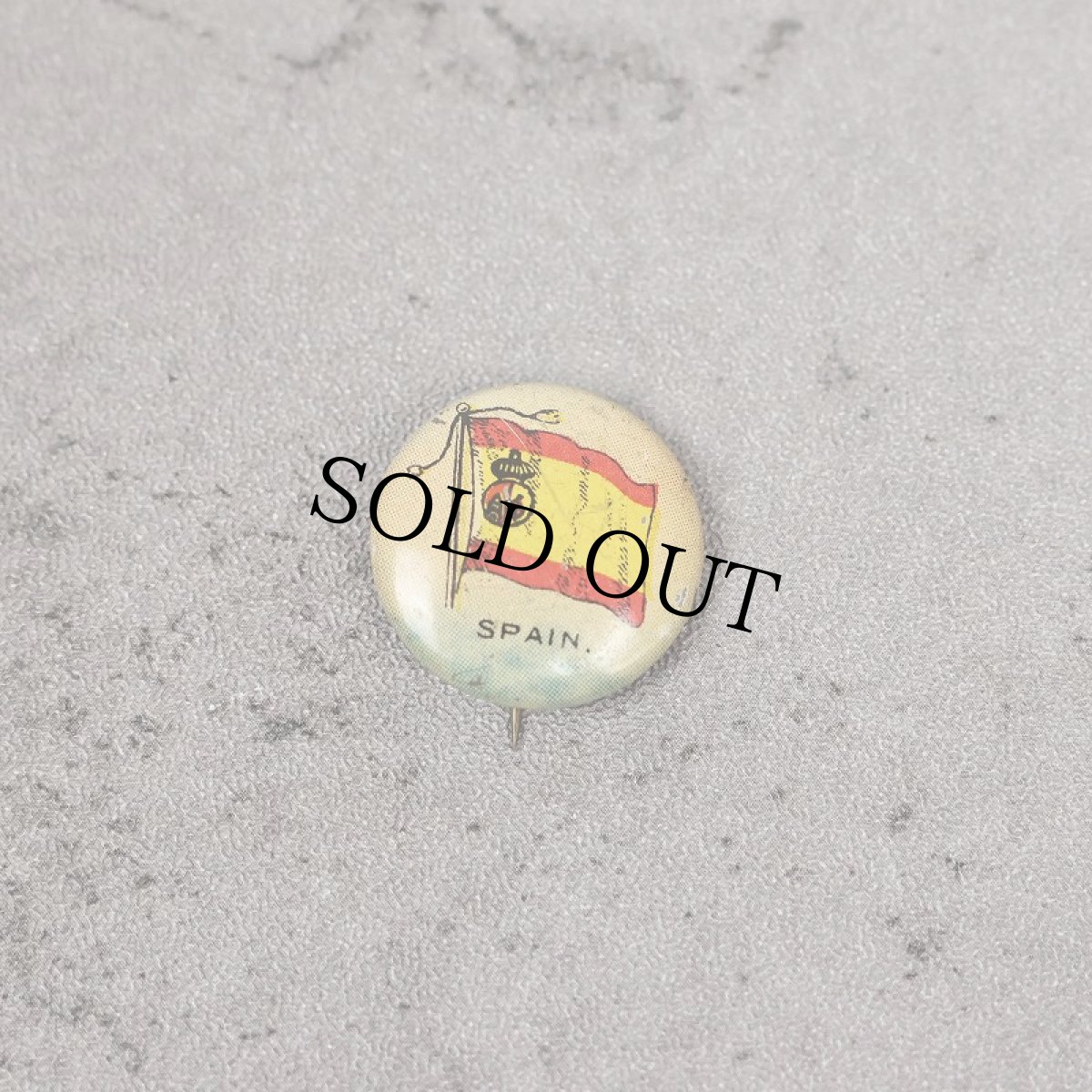 画像1: VINTAGE "SPAIN" 缶バッジ (1)