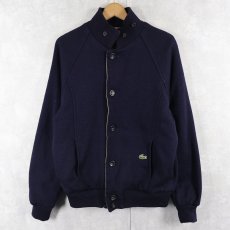 画像1: 70〜80's IZOD LACOSTE リバーシブルニットブルゾン NAVY M (1)