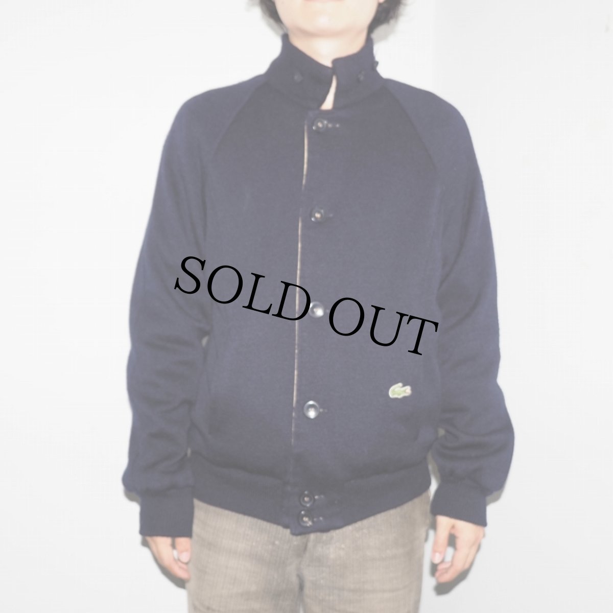画像3: 70〜80's IZOD LACOSTE リバーシブルニットブルゾン NAVY M (3)