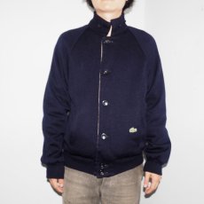 画像3: 70〜80's IZOD LACOSTE リバーシブルニットブルゾン NAVY M (3)
