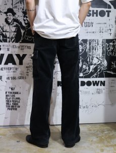 画像2: TO THE LIMIT 太畝コーデュロイカーゴパンツ BLACK S (2)