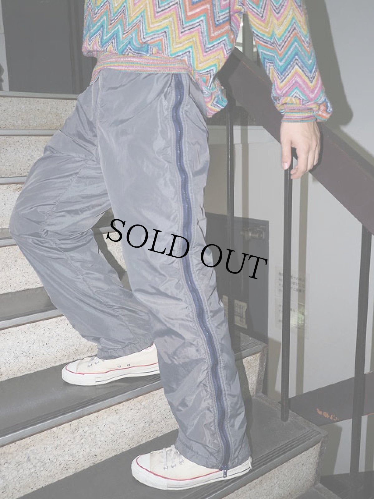 画像1: 90's Patagonia USA製 フリースライナー サイドジップナイロンパンツ M (1)