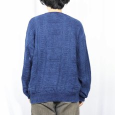画像3: davison's of BERMUDA インディゴコットンニットセーター NAVY L (3)