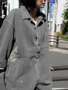 画像2: 50's Canadian MILITARY コットンツイル メカニックオールインワン (2)