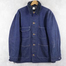 画像1: 70's Wrangler USA製 ブランケットライナー デニムカバーオール SIZE40 (1)