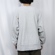 画像3: 80's Champion REVERSE WEAVE トリコタグ USA製 "CARMEL GREY HOUNDS" プリントスウェット XL (3)