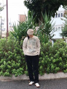 画像2: 80〜90's POLO COUNTRY Ralph Lauren USA製 "POLO SPORTSMAN" プリント ウールニットセーター L (2)