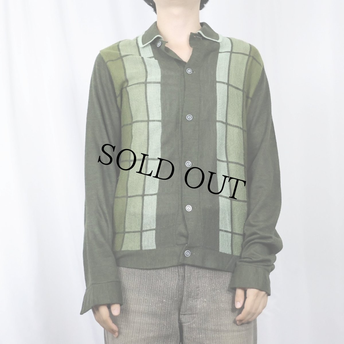 画像2: 70's〜 Casa De Lorenza ニットカーディガン M (2)