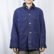 画像2: 70's Wrangler USA製 ブランケットライナー デニムカバーオール SIZE40 (2)