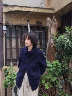 画像1: POLO Ralph Lauren ウールジャケット NAVY M (1)