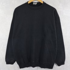 画像1: 90's TULTEX USA製 無地スウェット BLACK XL (1)