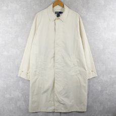 画像1: POLO Ralph Lauren ポリコットン ステンカラーコート M (1)