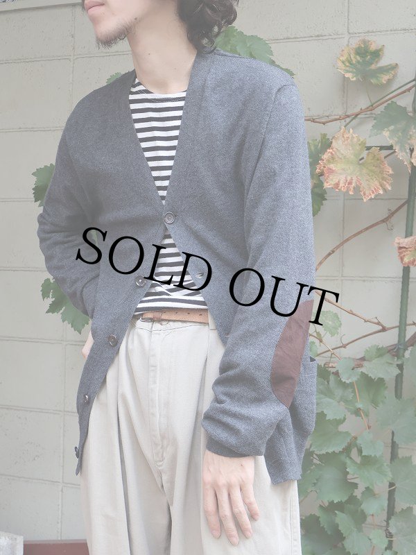【POLYPLOID】カーディガン エルボーパッチ グレー POLYPLOID】カーディガン エルボーパッチ グレー POLYPLOID