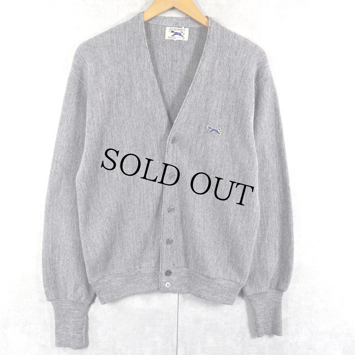 画像1: 80's The Fox JCPenney アクリルニットカーディガン M (1)