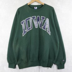 画像1: 90's Champion 青刺繍タグ後期 USA製 "IOWA" プリントスウェット XL (1)