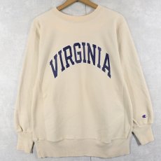 画像1: 90's Champion REVERSE WEAVE USA製 "VIRGINIA" プリントスウェット L (1)