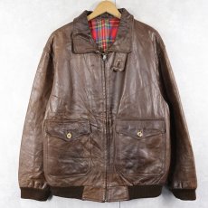 画像1: CANADA製 A-2 TYPE フライトレザージャケット  (1)