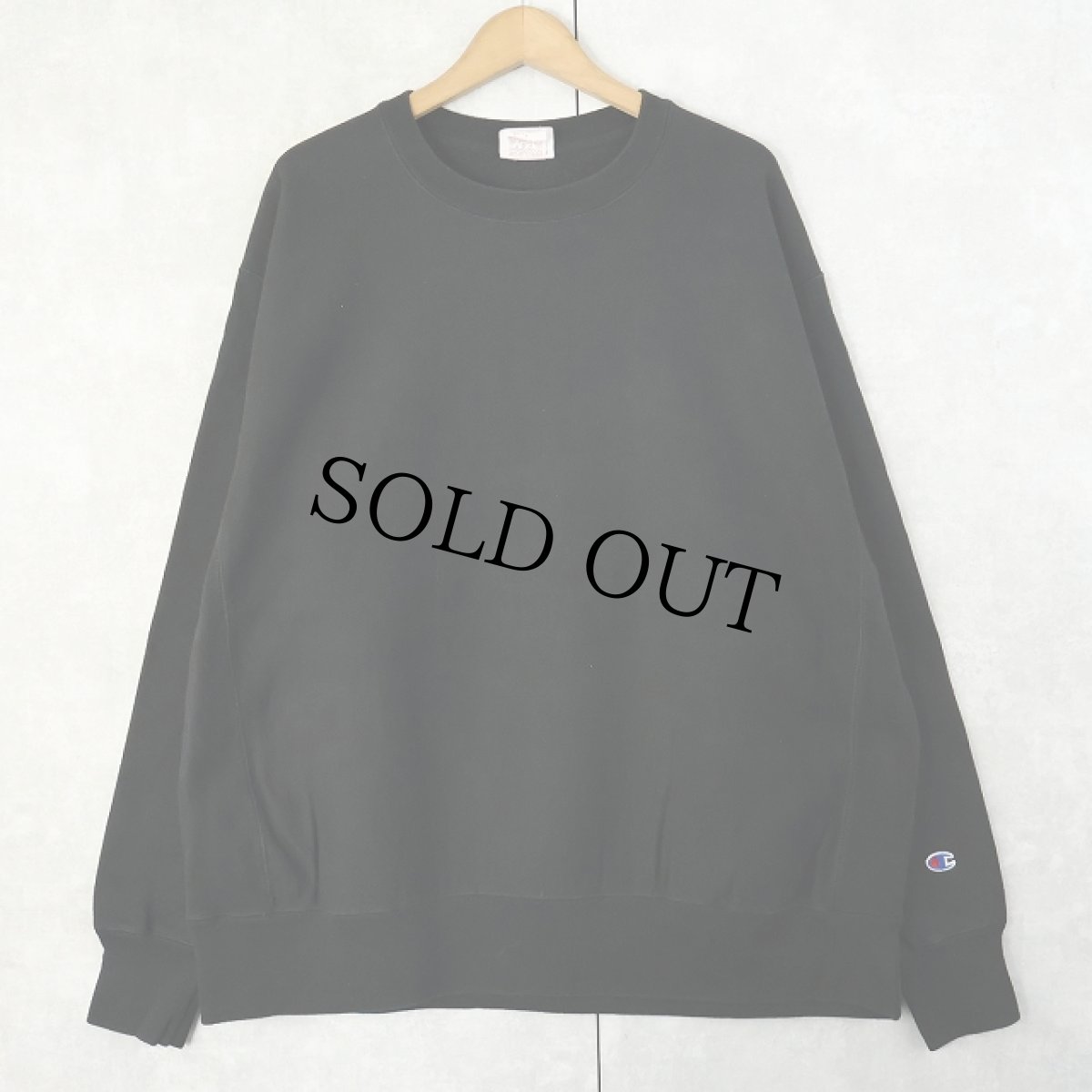 画像1: Champion REVERSE WEAVE 目無し スウェット BLACK XL (1)
