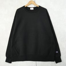 画像1: Champion REVERSE WEAVE 目無し スウェット BLACK XL (1)