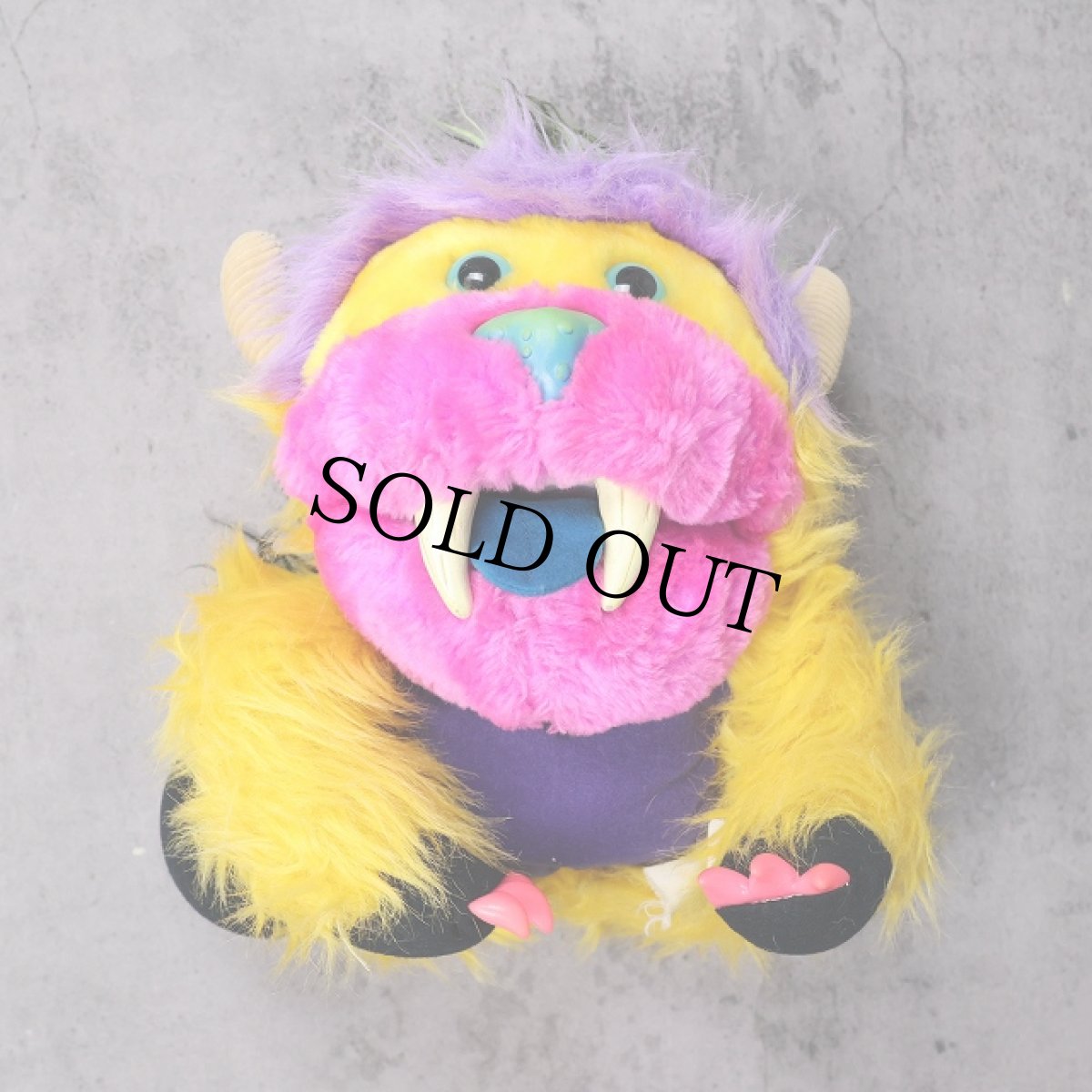 画像1: 【SALE】 80's My Pet Monster "YIPLET" キャラクターハンドパペット (1)