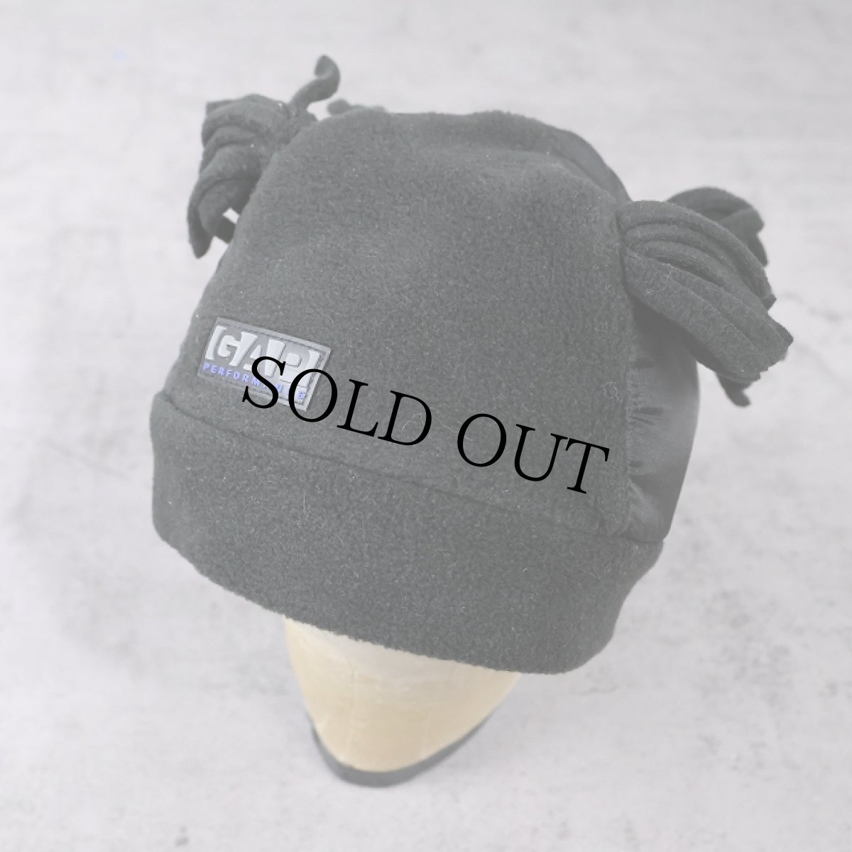 画像1: 90's GAP "PERFORMANCE" フリンジ付き フリースキャップ M (1)