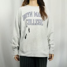 画像2: 80's Champion REVERSE WEAVE トリコタグ USA製 "BRYN MAWR COLLEGE" プリントスウェット M (2)