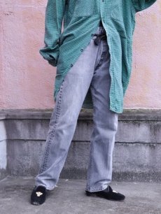 画像1: 2000's Levi's 501 USA製 "サルファブラック" ブラックデニムパンツ W31 (1)